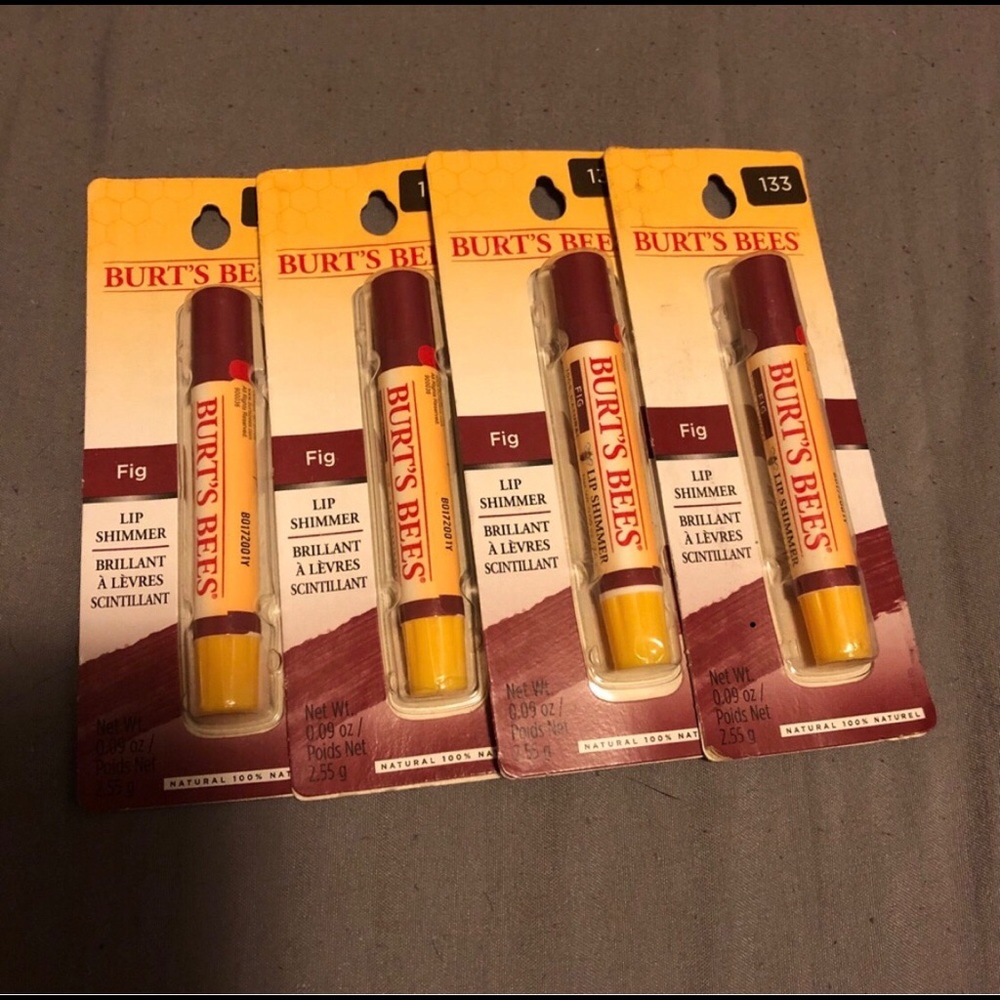 Burt’s Bees lip shimmer- fig. 4 pk